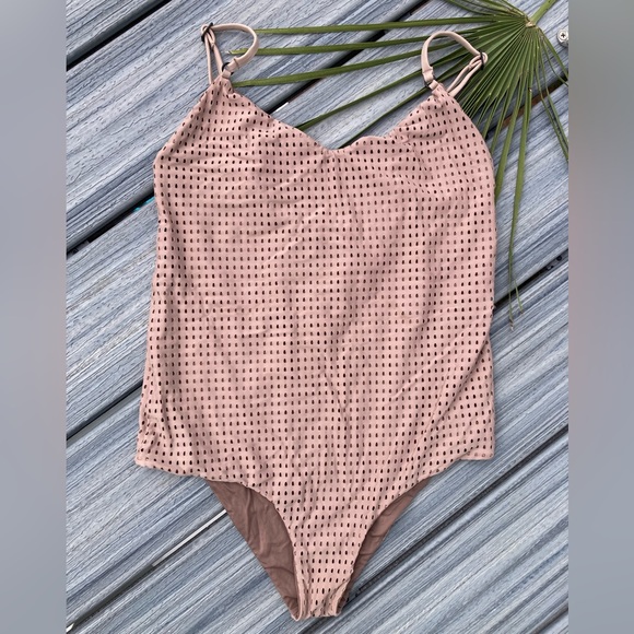 ACACIA - Hina Full Piece Swimsuit in Mocha Mesh - L - Picture 13 of 15